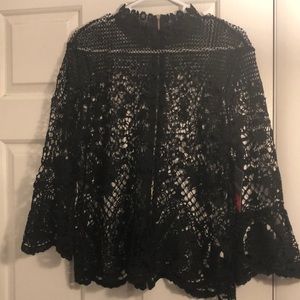 Bold Elements lace long sleeve over shirt (L)